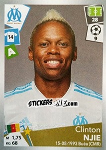 Sticker Clinton Njie - FOOT 2017-2018 n. 224 - Panini