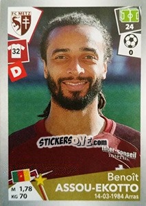 Cromo Benoît Assou-Ekotto - FOOT 2017-2018 - Panini