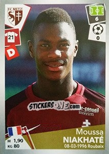 Sticker Moussa Niakhaté - FOOT 2017-2018 - Panini