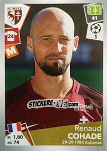 Sticker Renaud Cohade - FOOT 2017-2018 - Panini