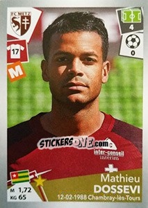 Sticker Matthieu Dossevi - FOOT 2017-2018 n. 245 - Panini