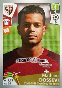 Sticker Matthieu Dossevi - FOOT 2017-2018 - Panini