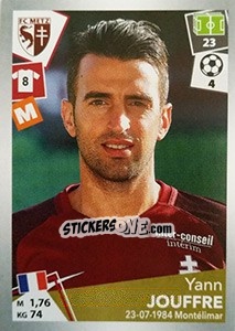 Cromo Yann Jouffre - FOOT 2017-2018 - Panini