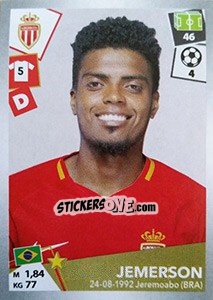 Sticker Jemerson - FOOT 2017-2018 n. 263 - Panini