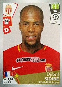 Cromo Djibril Sidibé - FOOT 2017-2018 - Panini