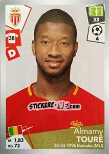 Figurina Almamy Touré - FOOT 2017-2018 - Panini