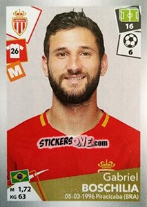 Cromo Gabriel Boschilia - FOOT 2017-2018 - Panini