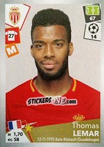 Figurina Thomas Lemar - FOOT 2017-2018 - Panini