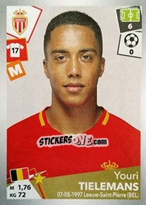 Sticker Youri Tielemans - FOOT 2017-2018 n. 274 - Panini