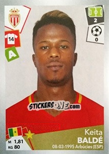 Sticker Keita Baldé - FOOT 2017-2018 n. 275 - Panini