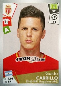 Figurina Guido Carrillo - FOOT 2017-2018 - Panini