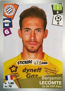 Sticker Benjamin Lecomte - FOOT 2017-2018 - Panini