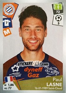 Sticker Paul Lasne - FOOT 2017-2018 n. 295 - Panini