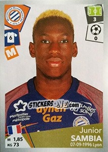 Figurina Junior Sambia - FOOT 2017-2018 - Panini