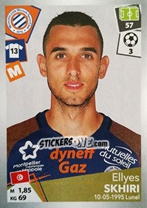 Sticker Ellyes Skhiri - FOOT 2017-2018 n. 300 - Panini