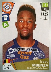 Sticker Isaac Mbenza - FOOT 2017-2018 n. 304 - Panini