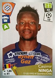 Figurina Casimir Ninga - FOOT 2017-2018 - Panini