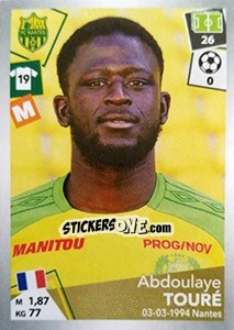 Sticker Abdoulaye Touré - FOOT 2017-2018 - Panini