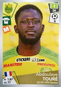 Figurina Abdoulaye Touré - FOOT 2017-2018 - Panini