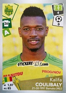 Cromo Kalifa Coulibaly - FOOT 2017-2018 - Panini