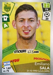 Sticker Emiliano Sala - FOOT 2017-2018 n. 332 - Panini
