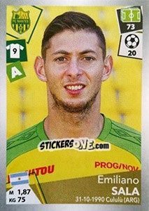 Figurina Emiliano Sala - FOOT 2017-2018 - Panini