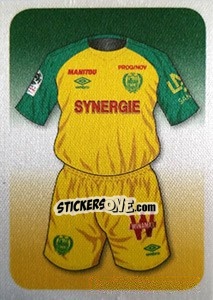 Sticker Allez Les Canaris! (Uniforme) - FOOT 2017-2018 n. 335 - Panini
