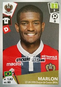 Sticker Marlon - FOOT 2017-2018 n. 343 - Panini