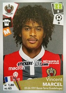 Sticker Vincent Marcel - FOOT 2017-2018 n. 349 - Panini