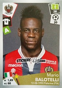 Sticker Mario Balotelli - FOOT 2017-2018 n. 355 - Panini
