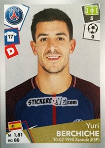 Sticker Yuri Berchiche - FOOT 2017-2018 - Panini