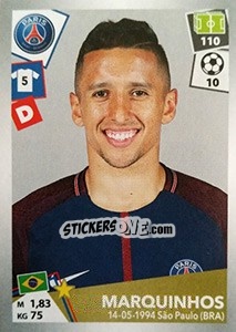 Sticker Marquinhos - FOOT 2017-2018 n. 370 - Panini