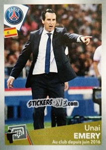 Sticker Unai Emery - FOOT 2017-2018 - Panini