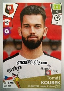 Sticker Tomáš Koubek - FOOT 2017-2018 - Panini