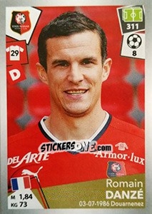 Sticker Romain Danzé - FOOT 2017-2018 n. 394 - Panini