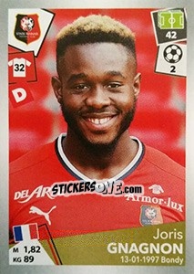 Sticker Joris Gnagnon - FOOT 2017-2018 n. 395 - Panini
