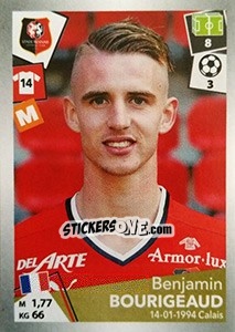 Sticker Benjamin Bourigeaud - FOOT 2017-2018 n. 401 - Panini