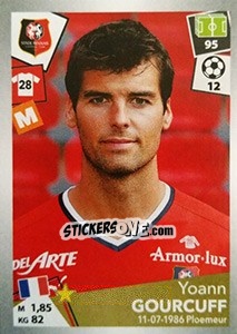 Sticker Yoann Gourcuff - FOOT 2017-2018 n. 402 - Panini