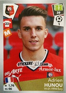 Sticker Adrien Hunou - FOOT 2017-2018 n. 403 - Panini