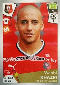Sticker Wahbi Khazri - FOOT 2017-2018 n. 404 - Panini