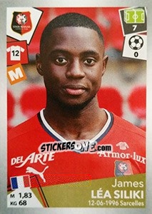 Sticker James Léa Siliki - FOOT 2017-2018 n. 405 - Panini