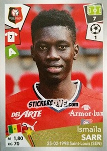 Sticker Ismaïla Sarr - FOOT 2017-2018 n. 409 - Panini