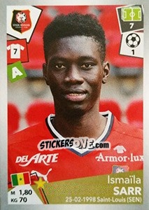 Figurina Ismaïla Sarr - FOOT 2017-2018 - Panini