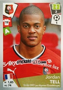 Sticker Jordan Tell - FOOT 2017-2018 n. 410 - Panini