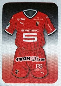 Sticker Allez Les Rouge Et Noir! (Uniforme) - FOOT 2017-2018 n. 413 - Panini