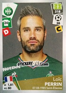 Sticker Loïc Perrin - FOOT 2017-2018 n. 420 - Panini