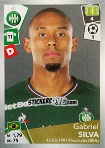 Sticker Gabriel Silva - FOOT 2017-2018 n. 423 - Panini