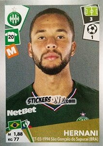 Sticker Hernani - FOOT 2017-2018 - Panini