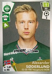 Sticker Alexander Søderlund - FOOT 2017-2018 - Panini
