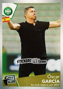 Sticker óscar García - FOOT 2017-2018 - Panini